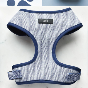 ओएम एडजस्टेबल पालतू कुत्ते कॉलर और लीश हार्नेस सेट टेवीड कस्टम व्यक्तिगत कुत्ते पट्टे के साथ उपयोग - Product Image 2