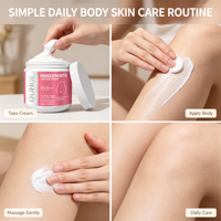 Crème Corporelle à l'Huile d'Avocat et Vitamine E OEM ODM – Nourrit, Illumine, Adoucit les Peaux Rugueuses – Soin Hydratant Quotidien pour Tout le Corps – Kit de Soins Corporels