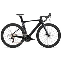 Vélo de route en fibre de carbone Twitter Road Bike T8 R10pro 700C avec axe traversant, frein à disque hydraulique, câblage interne Sensah, 22 vitesses