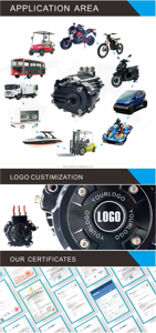 84V 18KW 102N.M 10000RPM 기어 모터 (고카트, 크로스 카트, 보트, ATV, UTV, 골프 카, 이모토 드 바투, 전기 포드, 전기 추진 장치용) - Product Image 3