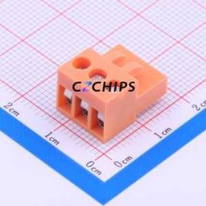 HT396K-3.96-3P Plug-in Terminal Block P=3.96mm Connector ( Connector Type: Male Plug )( Construction: 1x3P )( Pitch: 3.96mm ) - Product Image 1