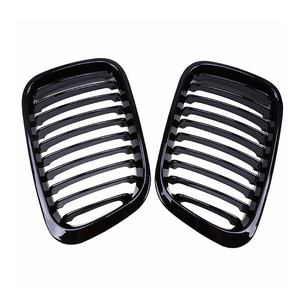 Parrilla delantera para BMW E46, color negro brillante, plástico ABS, para coches de cuatro puertas de la serie 3 de 1998-2001 - Product Image 4