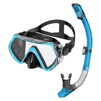 Équipement de plongée anti-buée, masque de plongée WASPO M1000S+S11 pour adultes et jeunes, verre trempé de 4,0 mm pour la plongée et la natation