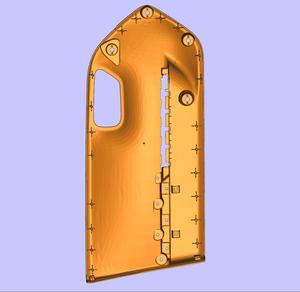 Pièces de thermoformage en plastique pour console centrale de voiture en fibre de <span class=keywords><strong>carbone</strong></span> ABS complexe PC, thermoformage sous vide automobile - Product Image 1