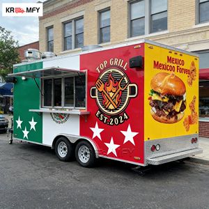 รถพ่วงบรรทุกเร็ว ปี 2026 พร้อมครัวเคลื่อนที่ครบครัน สำหรับทอดปลา ทำไอศกรีม พิซซ่า ทอดมันฝรั่ง โครงสร้างไฟเบอร์กลาสและอะลูมิเนียม - Product Image 3