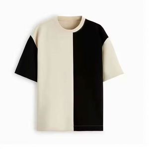 T-shirts personnalisés en gros à manches courtes pour hommes, 100 % coton, respirants, en tissu éponge épais, design uni vierge, haute qualité - Product Image 3