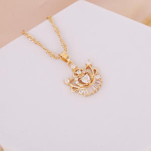 Collier brillant Cooper minimaliste pour femme avec pendentif coeur Zircon Accessoire INS à la mode Bijoux élégants uniques - Product Image 5