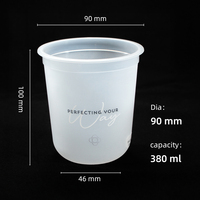 Conception de logo personnalisée, gobelet en plastique rigide PP en forme de U avec couvercles, réutilisable et jetable, pour bubble tea, café glacé, 380 ml