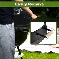 Kit de rôtissoire barbecue avec moteur de bouilloire de 22 pouces
