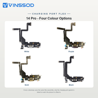 Kabel Fleksibel Port Pengisian Daya Berkualitas Tinggi untuk iPhone 14 14 Plus 14 Pro 14 Pro Max Konektor Dock Pengganti Pengisian Daya Seri Lengkap