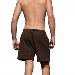 Shorts décontractés unisexes pour le sport et les sorties, shorts décontractés pour hommes, couleur unie, grande taille, pour garçons et hommes, 100% coton - Product Image 4