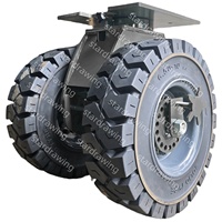 S-S 16 22 25 pouces auto-équilibrage tout-terrain coussin roulette en caoutchouc solide pour conteneur