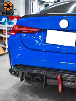 Nouveau diffuseur de pare-chocs arrière en Fiber de carbone de Style AE pour BMW G80 M3 G82 G83 M4 2020 + lèvre de becquet de pare-chocs arrière