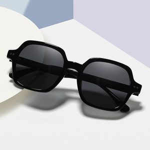 Gafas de Sol Polarizadas con Marco Grande, Estilo Europeo Americano, UV400, Acetato Negro, Moda Femenina, Viajes, Conducción, Protección Solar - Product Image 4