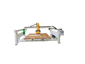 CNC Router <b>Stone</b> <b>Cutting</b> <b>Machine</b> 1500mm Max Length 250mm Thickness Yellow Hydraulic Bridge Saw for Marble - Product Image 4