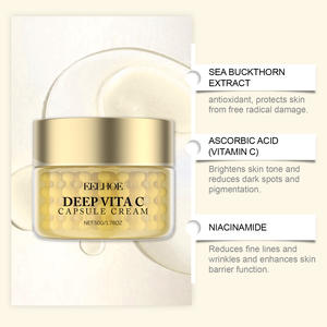 <span class=keywords><strong>EELHOE</strong></span> Vitamina C Hidratante Agua Bloqueo Cuidado DE LA PIEL Arrugas Cápsula Crema 12 Botella Día Adultos Mujer Antiarrugas Crema facial - Product Image 2