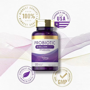 WELLBODYOEM logo personalizzato probiotico 50 miliardi + integratore prebiotico all'ingrosso 60 capsule Vegan probiotici aiutano la salute intestinale - Product Image 6