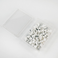 Vente en gros de clips de câble en PE de type R, support de gestion de fixation de câblage électrique, montage à vis, usine de plastique PE