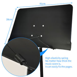 Supporto per Spartiti Portatile e Conveniente con Ampio Diametro, Altezza Regolabile, Pieghevole e Facile da Trasportare, Accessorio per Strumenti Musicali - Product Image 4