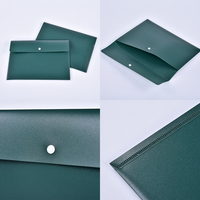 Bolsa de Documentos Transparente con Botón a Presión de Plástico Impermeable, Tamaño A4, Logotipo Personalizado, Multifuncional, Calidad Premium para Oficina