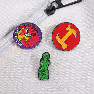 Nuevo personaje de dibujos animados transfronterizo patrón adelante Metal UV impresión tallada broche personalidad KEEP TRUCKIN insignia inspiradora - Product Image 3