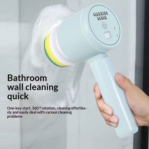 Multifunctional Electric <b>Cleaning</b> <b>Brush</b> Household Kitchen Dish Washing <b>Brush</b> Bathroom Handheld Wireless Foldable <b>Cleaning</b> <b>Brush</b> - Product Image 2
