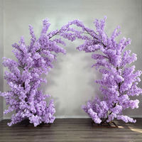 Arbres artificiels en fleurs de cerisier japonais en soie, blancs et roses, pour mariage, remise de diplôme, événement, décoration de mariage