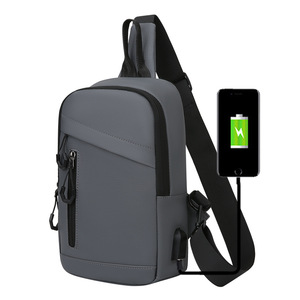 Men's Chest Bag Military Green Multi-Functional Wear-Resistant Business Travel Crossbody Bag - Product Image 5