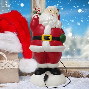 Adorno Navideño de Plástico de 24 Pulgadas con Diseño de Santa Claus para Decoración del Hogar, Exhibición Navideña, Adornos Navideños de Plástico Soplado con Luces LED - Product Image 2
