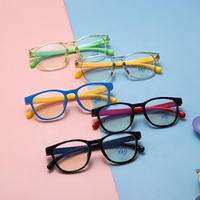 2025 nouveau Design Simple TR 90 enfants cadre rond Flexible ordinateur lunettes enfant Anti lumière bleue bloquant les lunettes