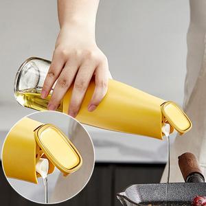 Dosificador de Aceite y Vinagre de Vidrio Transparente para Cocina, 500 ml (17 oz), Dispensador de Aceite de Oliva, Salsa de Soja y Vinagre con Sistema de Vertido Automático - Product Image 1