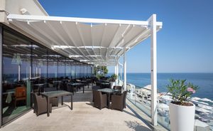 Outdoor Waterdicht Winddicht Hoge Kwaliteit Pvc Stof Met Gemotoriseerde Intrekbare Dak <span class=keywords><strong>Pergola</strong></span> - Product Image 2
