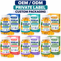 Gummies de bromélaïne pure 300 mg 1000 GDU, directement de l'usine OEM/ODM, complément pour le soutien quotidien de la santé
