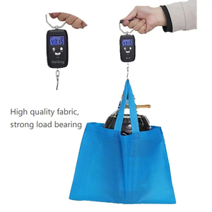 Bolso de compras reutilizable no tejido biodegradable respetuoso con el medio ambiente personalizado a la moda, bolsas ecológicas, bolsas promocionales - Product Image 3