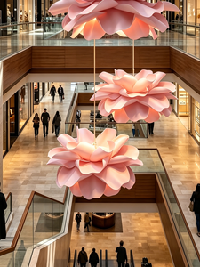 J-101 EVA Luminaire de plafond géant haut de gamme, Décoration de pivoine géante pour salle à manger, centres commerciaux, bâtiments, fleur artificielle - Product Image 2