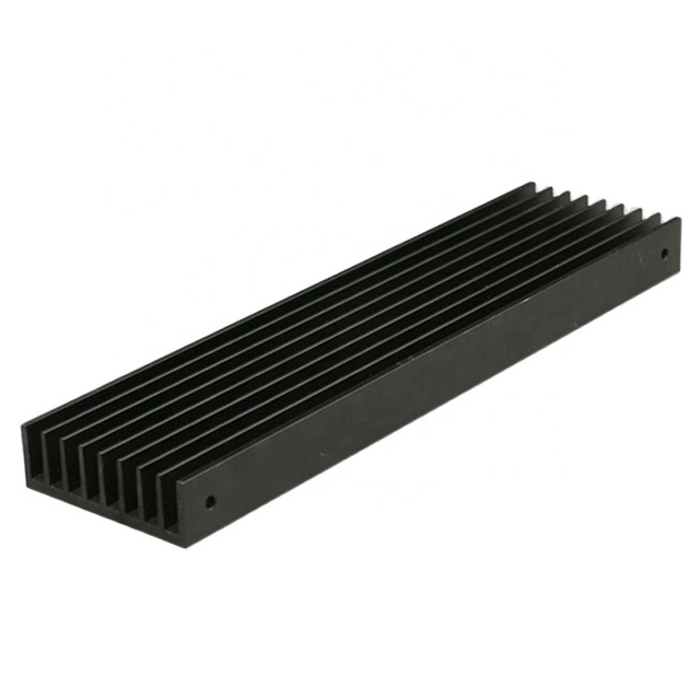 Extrusion Cooling Radiator Aluminum Cooling Radiator Custom Black Anodized Aluminum Heat Sink Cooling Radiators for Electronic