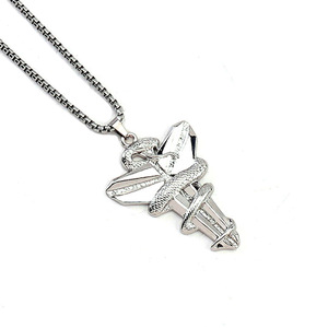 Collar de Acero de Titanio con Colgante de Animal de la Marca KABA, Collar Moderno para Hombre Estilo Hip-hop - Product Image 6