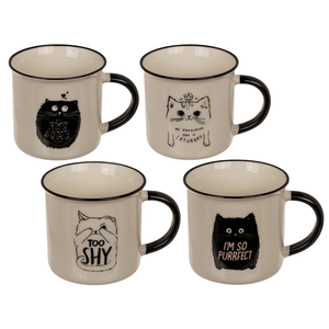 Nouvelle tasse en porcelaine, chaton drôle, - Product Image 1