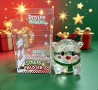 Lot de jouets anti-stress souple et mignon de Noël, thème Père Noël, à rebond lent, 4 pièces, cadeau de vacances