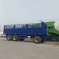 Semi-remorque à benne basculante à 3 essieux, capacité de 70 tonnes, pour le transport de sable, de pierre et de matériaux en vrac