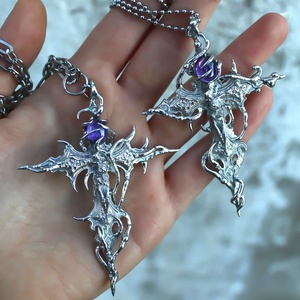 Vintage Map Pendant Palestine Amulet Jewelry for Women Hollow <b>Necklace</b> Yellow <b>Opal</b> Gold Plating for Engagement Wedding Party - Product Image 6