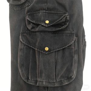 <span class=keywords><strong>Pantalones</strong></span> Cargo <span class=keywords><strong>de</strong></span> Mezclilla Personalizados <span class=keywords><strong>de</strong></span> Diseñador, <span class=keywords><strong>Pantalones</strong></span> Anchos <span class=keywords><strong>de</strong></span> Estilo Urbano Americano <span class=keywords><strong>para</strong></span> Hombre y <span class=keywords><strong>Mujer</strong></span>, <span class=keywords><strong>Pantalones</strong></span> Cargo con Múltiples Bolsillos - Product Image 3