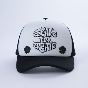 <strong>Custom</strong> Logo Embroidery Trucker <strong>Hat</strong> Baseball Caps Manufacturer Wholesale <strong>Snapback</strong> Sports Running Blank 5 Panel Foam Mesh - Product Image 1