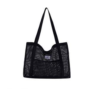 Sac de plage en filet personnalisé pour femmes, sac à main à bandoulière, sac fourre-tout de grande capacité pour les activités de plein air - Product Image 1