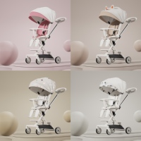 Poussette légère et compacte VISTA avec cadre en acier inoxydable pour nouveau-né à 2 ans Design classique