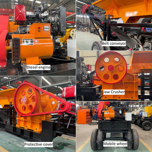 Mesin Penghancur Batu Diesel 400x600 Jaw Crusher Mobile, Peralatan Penghancur Batu, Pasokan Langsung Pabrik - Product Image 3
