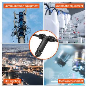 IP חשמל 68 מחבר מסוג t עמיד למים מחבר עגול עמיד למים עבור תאורת נוף - Product Image 6