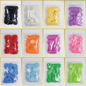 100 יחידות צ'יפס פוקר מפלסטיק, מטבעות למידה מפלסטיק, מיני צ'יפס פוקר, אסימוני משחק צבעוניים, צ'יפס בינגו למשחק, לימוד מתמטיקה - Product Image 5