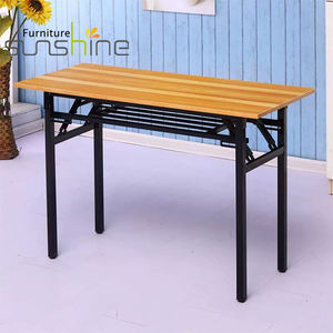 Классические прямоугольные металлические деревянные банкетные складные ножки для зала - Product Image 5