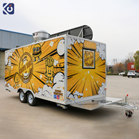 Camion de restauration personnalisé CAMPTRL, camion de crème glacée et de café, chariot de nourriture de rue, remorques de nourriture mobiles, cuisine entièrement équipée